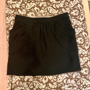 J. Crew Black Drexel Plisse Skirt